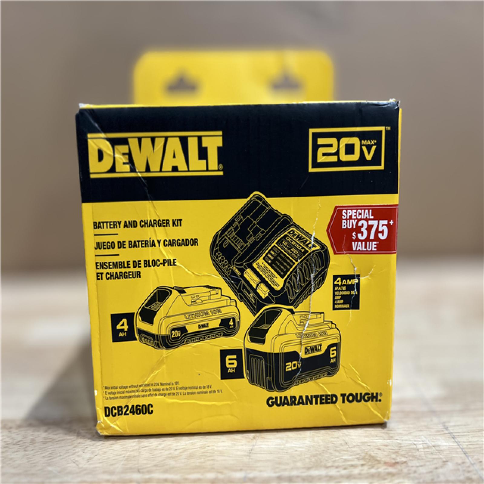 NEW! - DEWALT 20V MAX Lithium-Ion 6.0Ah and 4.0Ah Battery and Charger Starter Kit