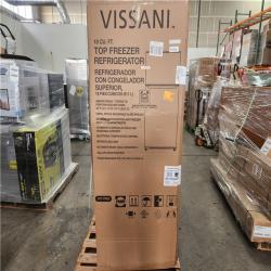 Phoenix Location Vissani 18 cu. ft. Top Freezer Refrigerator in Stainless Steel Look