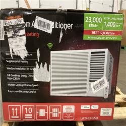 DALLAS LOCATION - LG 23,000 BTU 230/208V Window Air Conditioner Cools 1400 Sq. Ft. with Heater, Wi-Fi Enabled and Dehumidifier in White