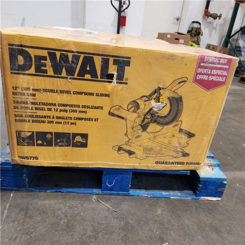 Dallas Location - NEW- DEWALT 12 in. Double-Bevel Sliding Compound Miter Saw