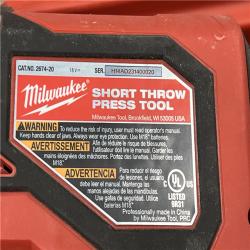 AS-IS Milwaukee-2674-22C M18 Short Throw Press Tool Kit W/ PEX Crimp Jaws