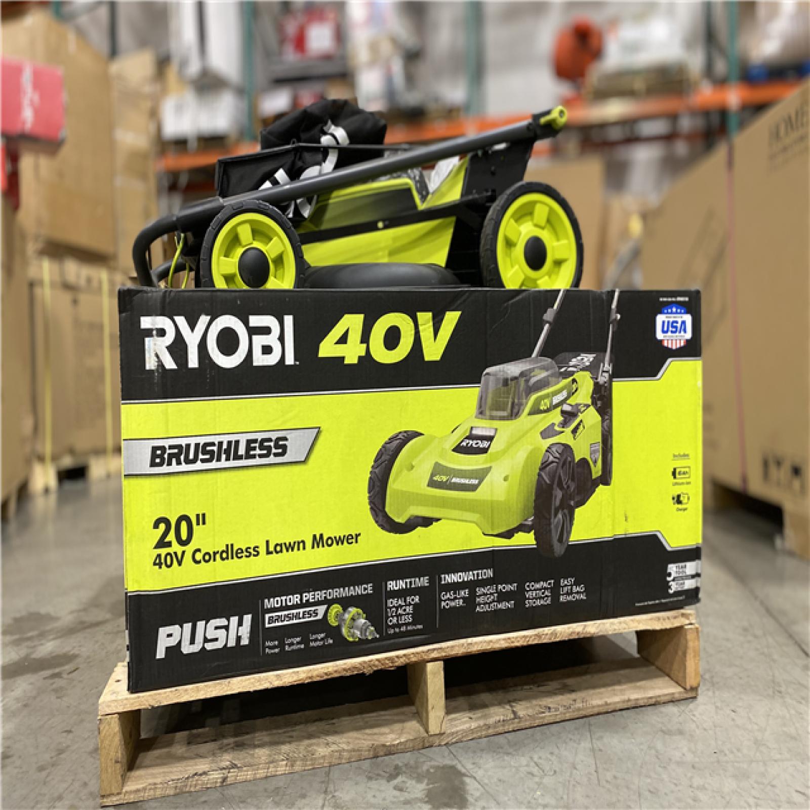 DALLAS LOCATION - RYOBI MOWER PALLET -(3 UNITS)