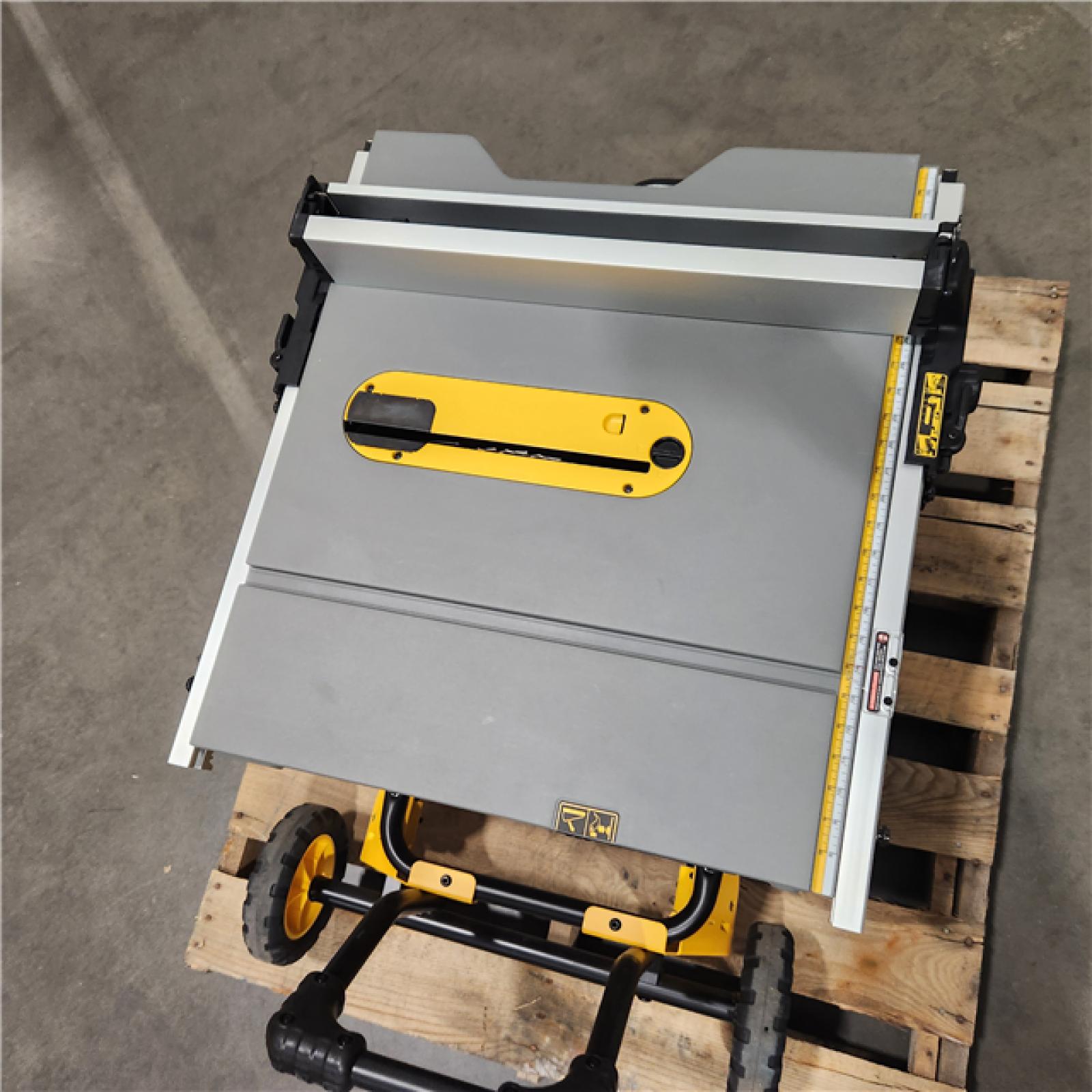 DALLAS LOCATION - AS-IS DEWALT 15 Amp Corded 10 in. Job Site Table Saw with Rolling Stand