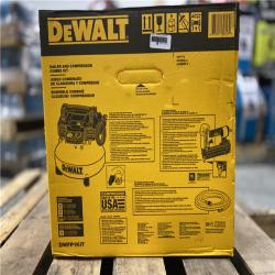 NEW! - DEWALT 6 Gal. 18-Gauge Brad Nailer and Heavy-Duty Pancake Electric Air Compressor Combo Kit