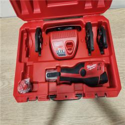 Phoenix Location Milwaukee M12 12-Volt Lithium-Ion Force Logic Cordless Press Tool Kit (3 Jaws Included) with Two 1.5 Ah Battery and Hard Case