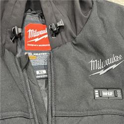 AS-IS Milwaukee M12 12V Mens Heated Axis Hooded Jacket with Battery, Black, Size XL - M102B-21XL