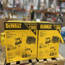 DALLAS LOCATION - NEW! DEWALT 6 Gal. 18-Gauge Brad Nailer and Heavy-Duty Pancake Electric Air Compressor Combo Kit PALLET -(4 UNITS)