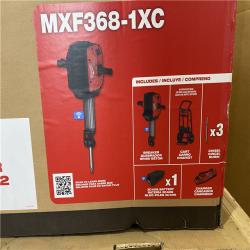 HOUSTON LOCATION - AS-IS Milwaukee MXF368-1XC Breaker  1-1/8 in Chuck  Hex Chuck  1300 Bpm  50 Ft-lb Impact Energy (WITH CART)