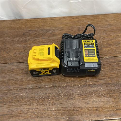 AS-ISDEWALT 20-Volt Maximum XR 5.0 Ah Battery Pack and Charger