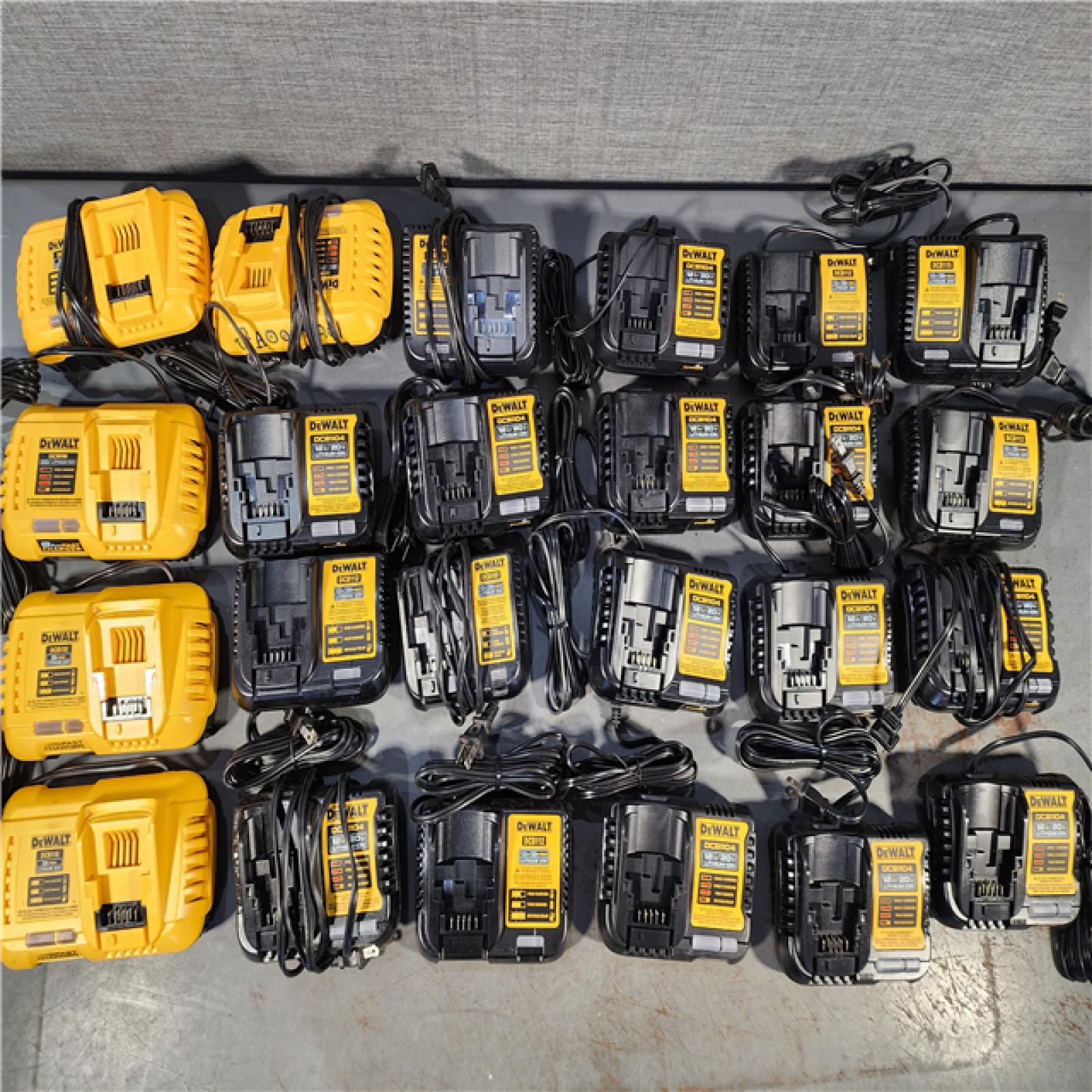 HOUSTON LOCATION - AS-IS DEWALT BATTERY CHARGER PACK QTY - 24