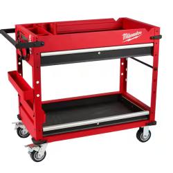 DALLAS LOCATION - Milwaukee 40 in. 2-Drawer Steel Work Cart