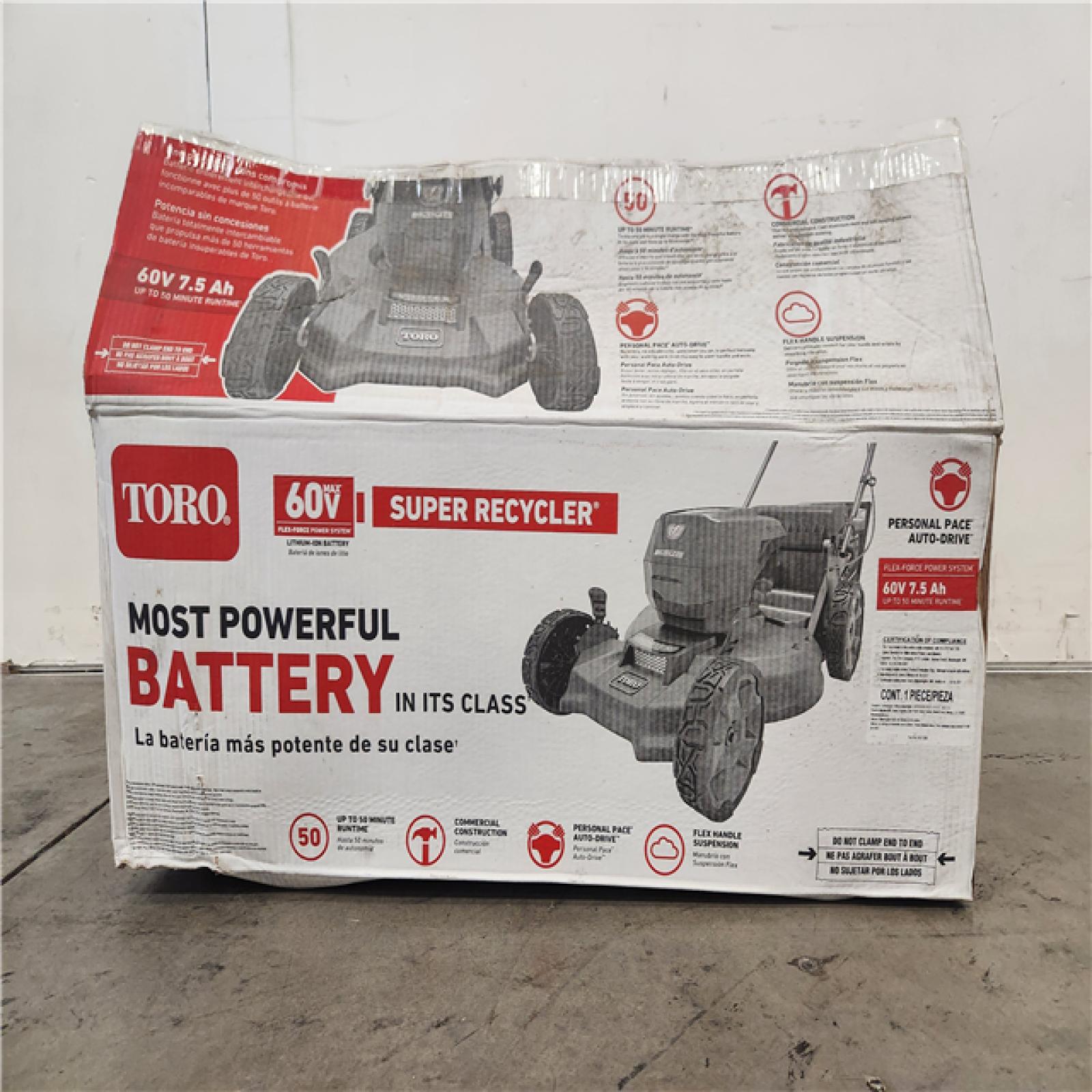 Phoenix Location Toro Recycler 21” 60V Electric Battery Personal Pace® Super Recycler® Mower – 21566