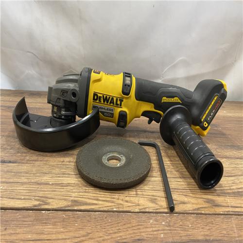 AS-IS FLEXVOLT 60V MAX Cordless Brushless 4.5 in. to 6 in. Small Angle Grinder with Kickback Brake (Tool Only)