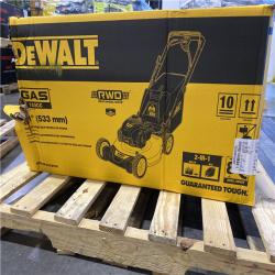 DALLAS LOCATION - DEWALT 21 in. 150cc Briggs and Stratton 625ex Engine Rear Wheel Drive 2-in-1 Gas Self Propelled Walk Behind Lawn Mower