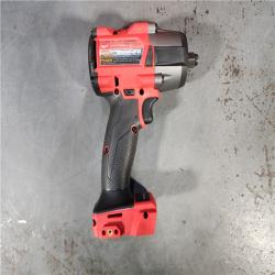 HOUSTON LOCATION - AS-IS Milwaukee M18 18V Fuel 1/2  Mid-Torque Impact Wrench Cordless Lithium-Ion Brushless with Friction Ring 2962-20