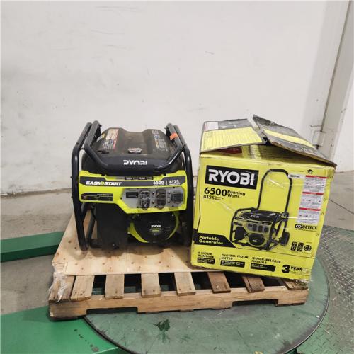 Dallas Location - As-Is RYOBI 6,500-Watt Gasoline Powered Portable Generator (Lot Of 2)