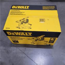 AS-IS DEWALT 15 Amp Corded 12 in. Double Bevel Sliding Compound Miter Saw with XPS Technology, Blade Wrench and Material Clamp