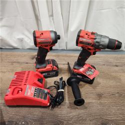 AS-IS Milwaukee M18 FUEL 18V Lithium-Ion Brushless Cordless Hammer Drill and Impact Driver Combo Kit (2-Tool) with 2 Batteries