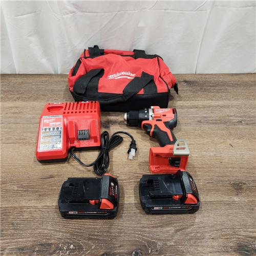 AS-IS Milwaukee M18 Compact Cordless Brushless 1 Tool Drill and Driver Kit