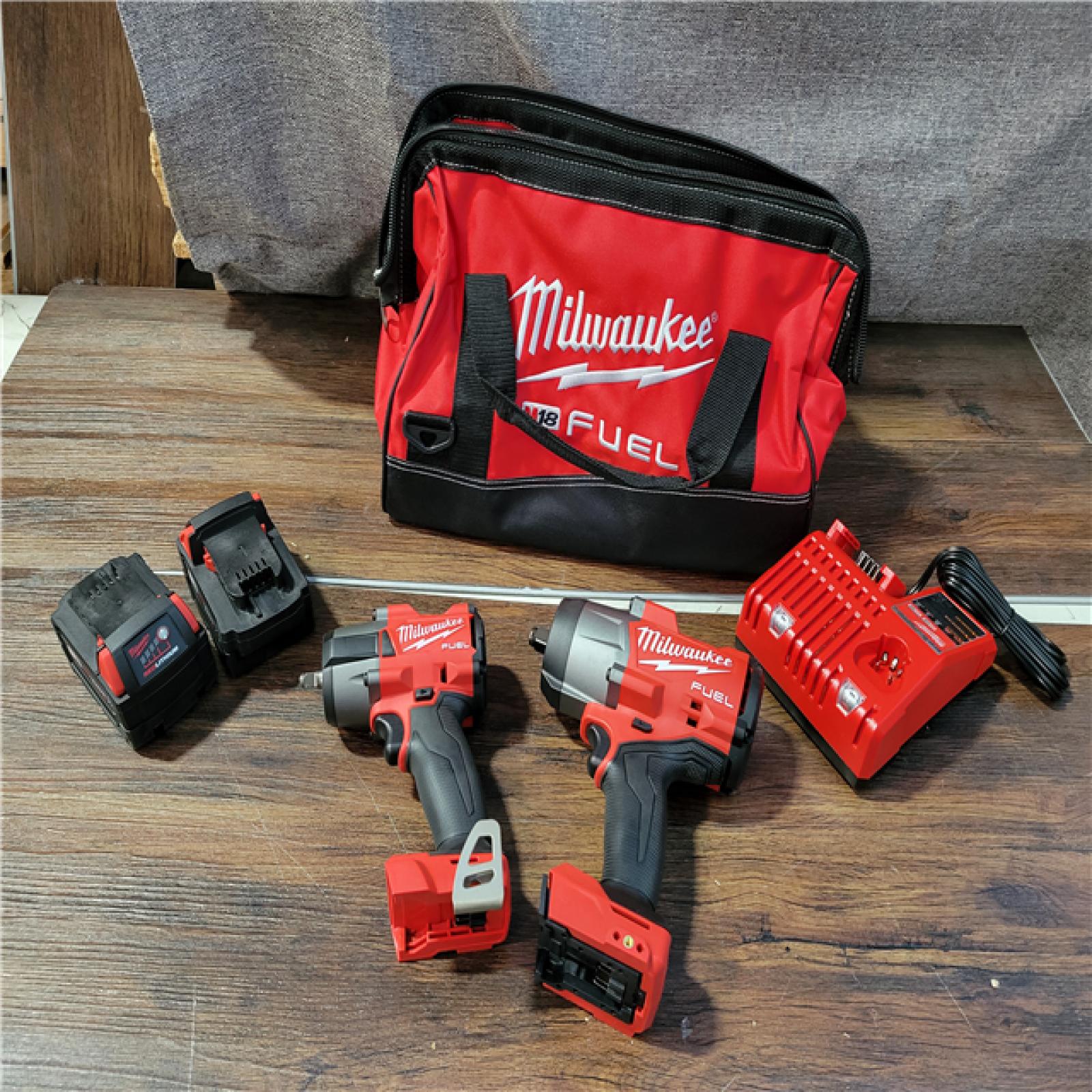 CALIFORNIA NEW MILWAUKEE M18 FUEL 2-TOOL COMBO KIT (2 BATTERIES, CHARGER, AND BAG INCLUDED)