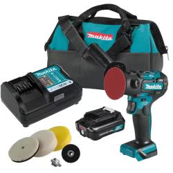 NEW! - Makita 12V max CXT Lithium-Ion Brushless 3 in. Polisher/2 in. Sander Kit, 2.0Ah