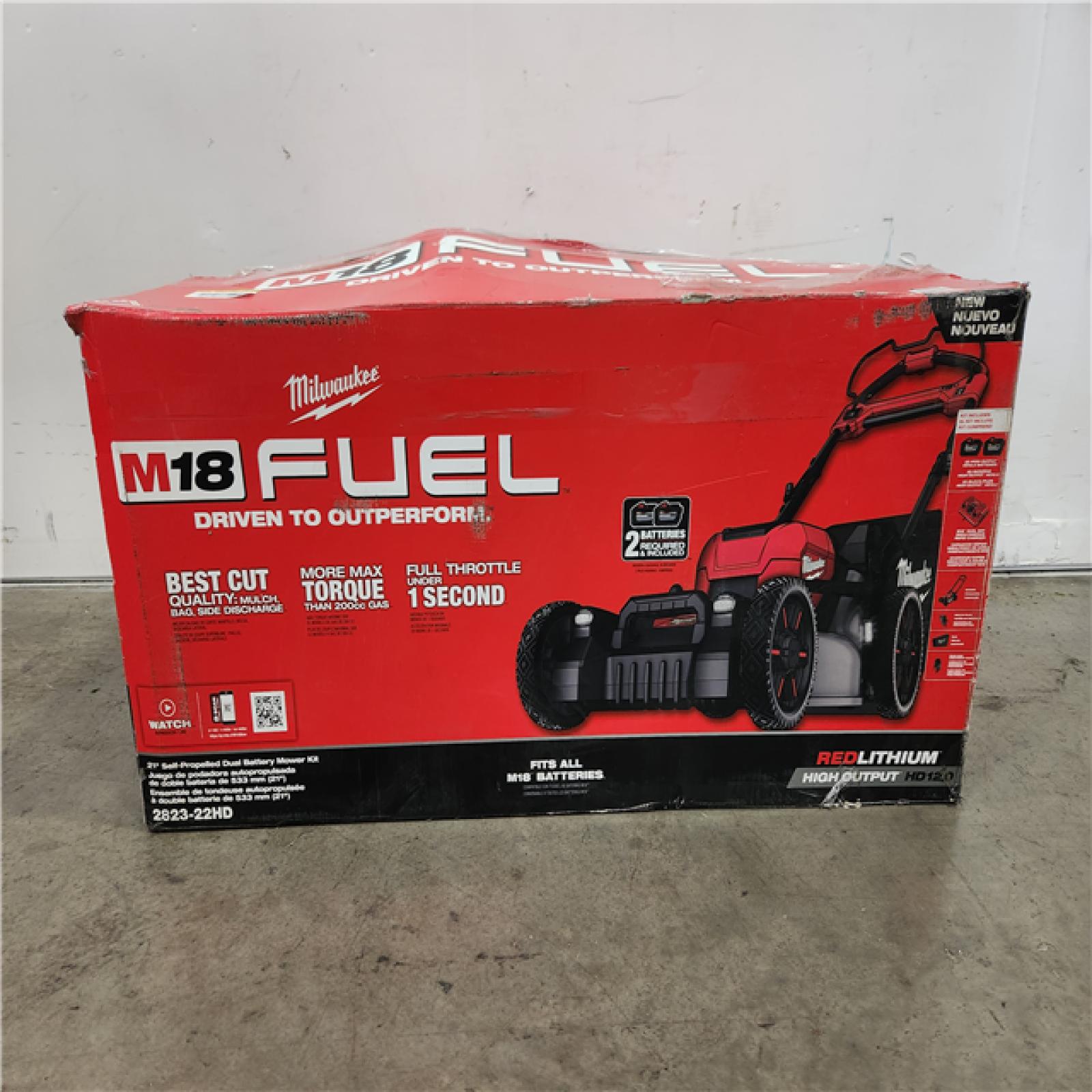 Phoenix Location Milwaukee M18 FUEL Brushless Cordless 21 in. Walk Behind Dual Battery Self-Propelled Mower w/(2) 12.0Ah Battery and Rapid Charger