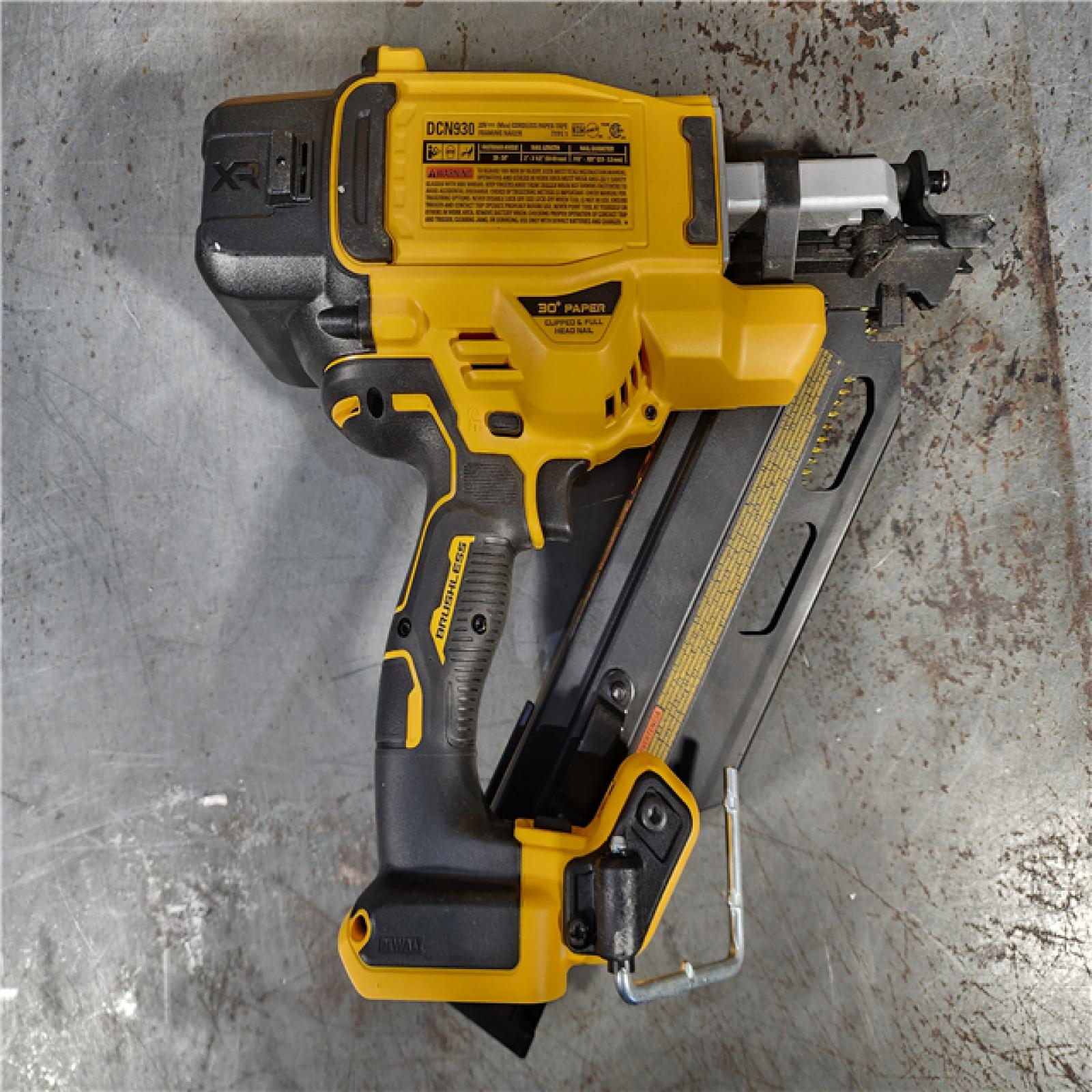 HOUSTON LOCATION - AS-IS DEWALT 20-Volt 30Â° Cordless Framing Nailer (Tool-Only)