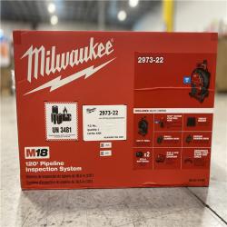 NEW! - Milwaukee M18 18-Volt Lithium-Ion Cordless 120 ft. Pipeline Inspection System Image Reel Kit with Batteries and Charger