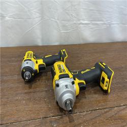 AS-ISDEWALT 20V MAX XR Brushless Cordless 2-Tool Impact Wrench Kit