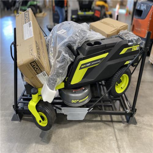 DALLAS LOCATION - RYOBI 30 80V RIDING LAWN MOWER