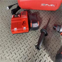 HOUSTON LOCATION - AS-IFMilwaukee 2904-22 Hammer Drill Driver Kit with Batteries  Charger & Tool Case  Red