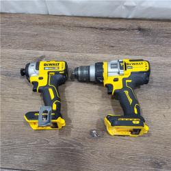 AS-IS 20V MAX Cordless Brushless Hammer Drill/Driver 2 Tool Combo Kit with FLEXVOLT ADVANTAGE