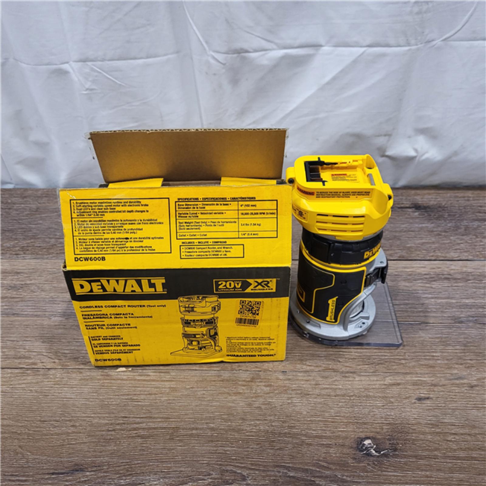 AS-IS Dewalt 20V MAX XR Brushless Cordless Compact Router (Tool Only)