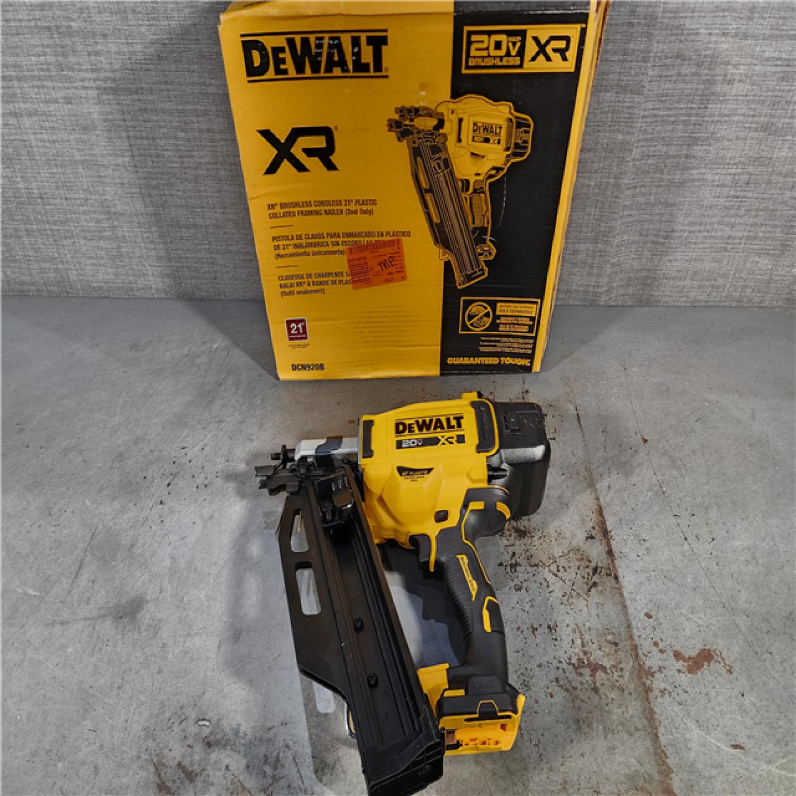 HOUSTON LOCATION - AS-IS DEWALT 20-Volt 21Â° Cordless Framing Nailer (Tool-Only)