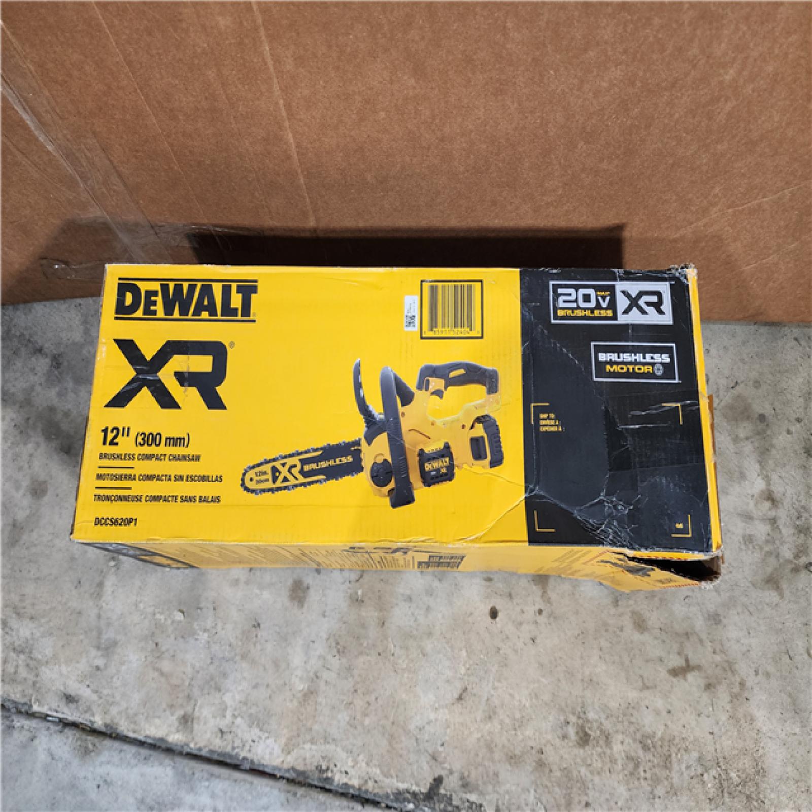 HOUSTON LOCATION - AS-IS (APPEARS LIKE NEW) Dewalt 7605686 12 in. 20V Battery Powered Chainsaw