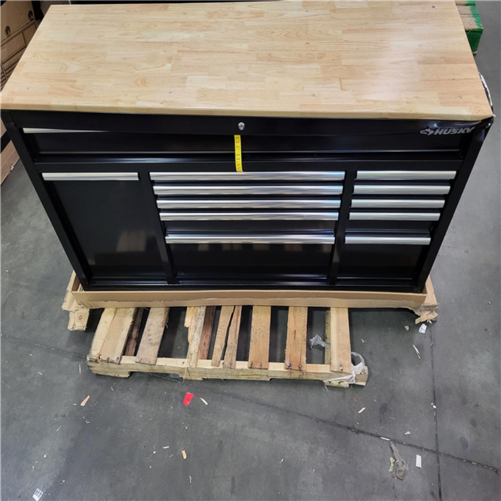 CALIFORNIA AS IS husky 62 in .12-drawer mobile workbench