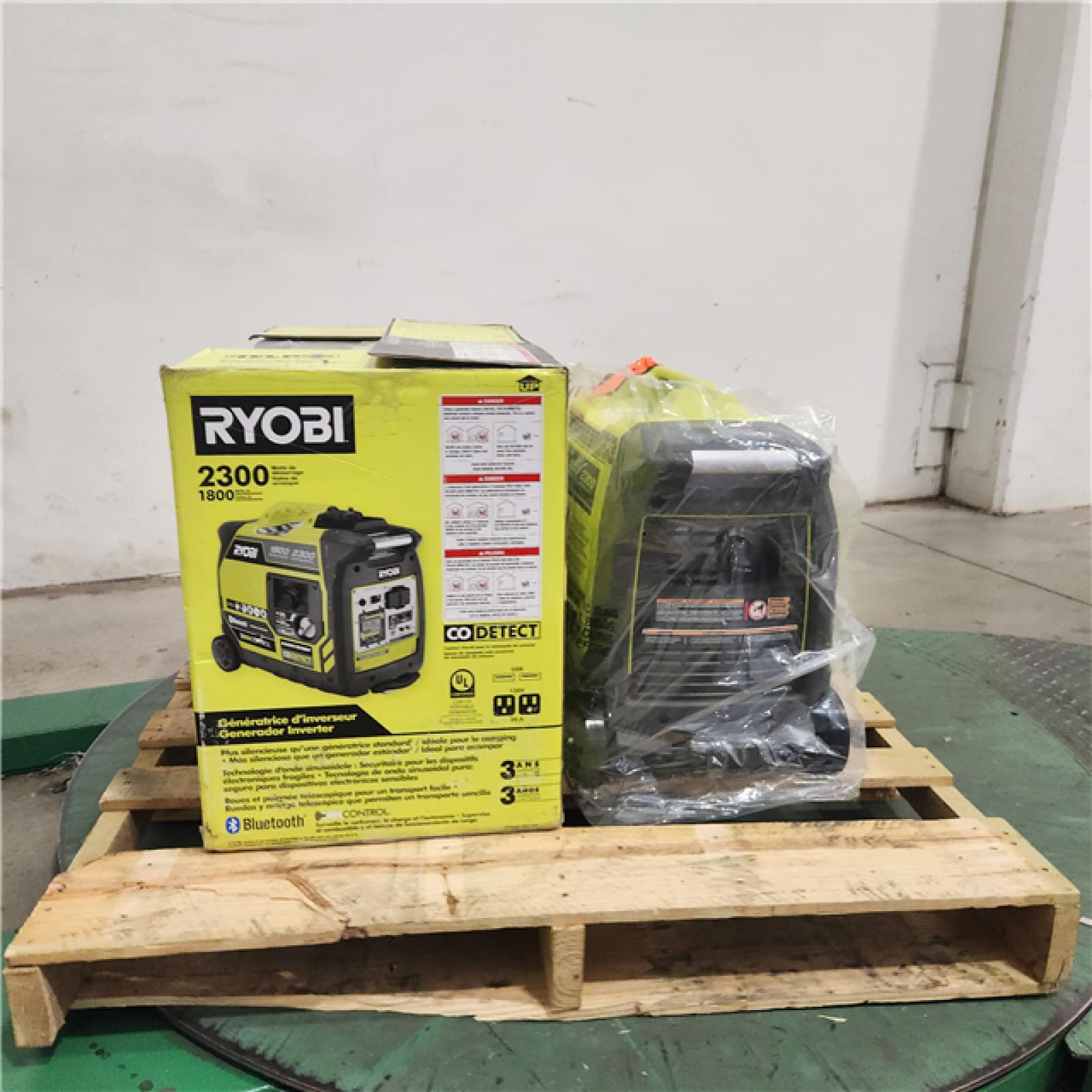 Dallas Location - As-Is RYOBI 2,300-Watt Bluetooth  Gasoline Inverter Generator (Lot Of 2)