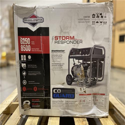 DALLAS LOCATION - Briggs & Stratton Storm Responder 6,250-Watt Gasoline Powered Recoil Start Portable Generator with OHV Engine