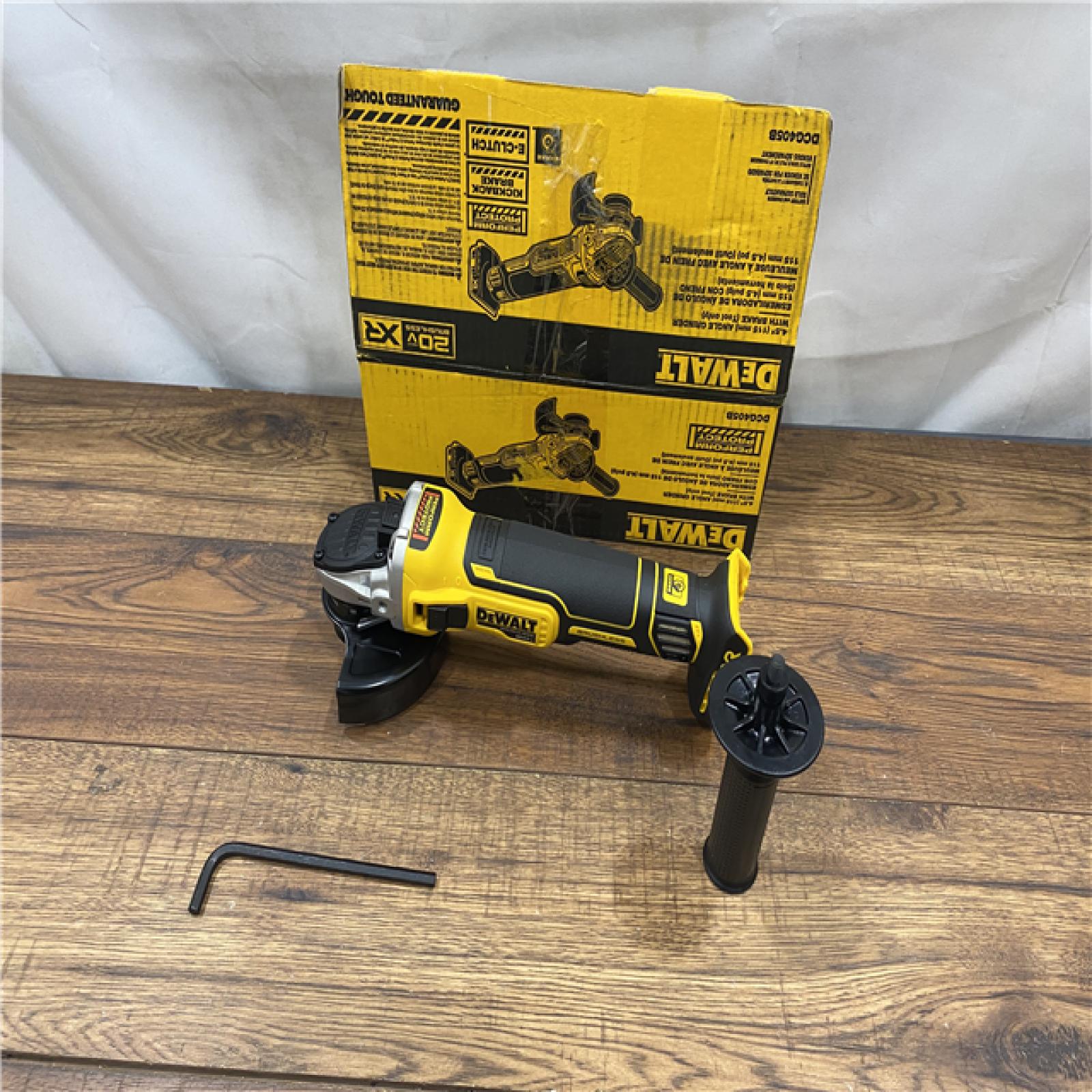 AS IS DeWalt DCG405B 20V Max XR 4.5-Inch Slide Switch Small Angle Grinder (Tool Only)