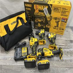 AS-IS DEWALT 20V MAX* XR 4-Tool Combo Kit