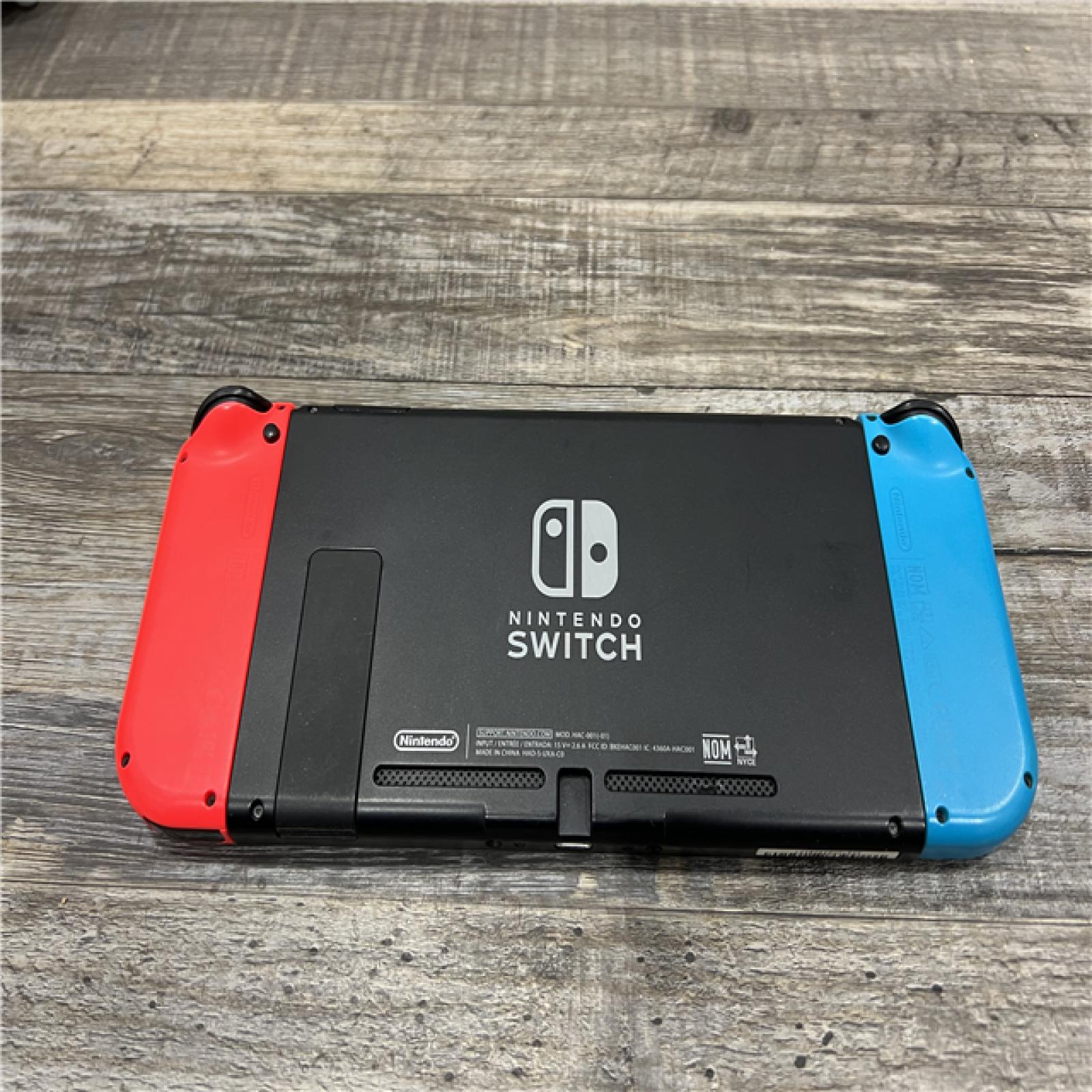 AS-IS Nintendo Switch with Neon Blue and Neon Red Joy-Con