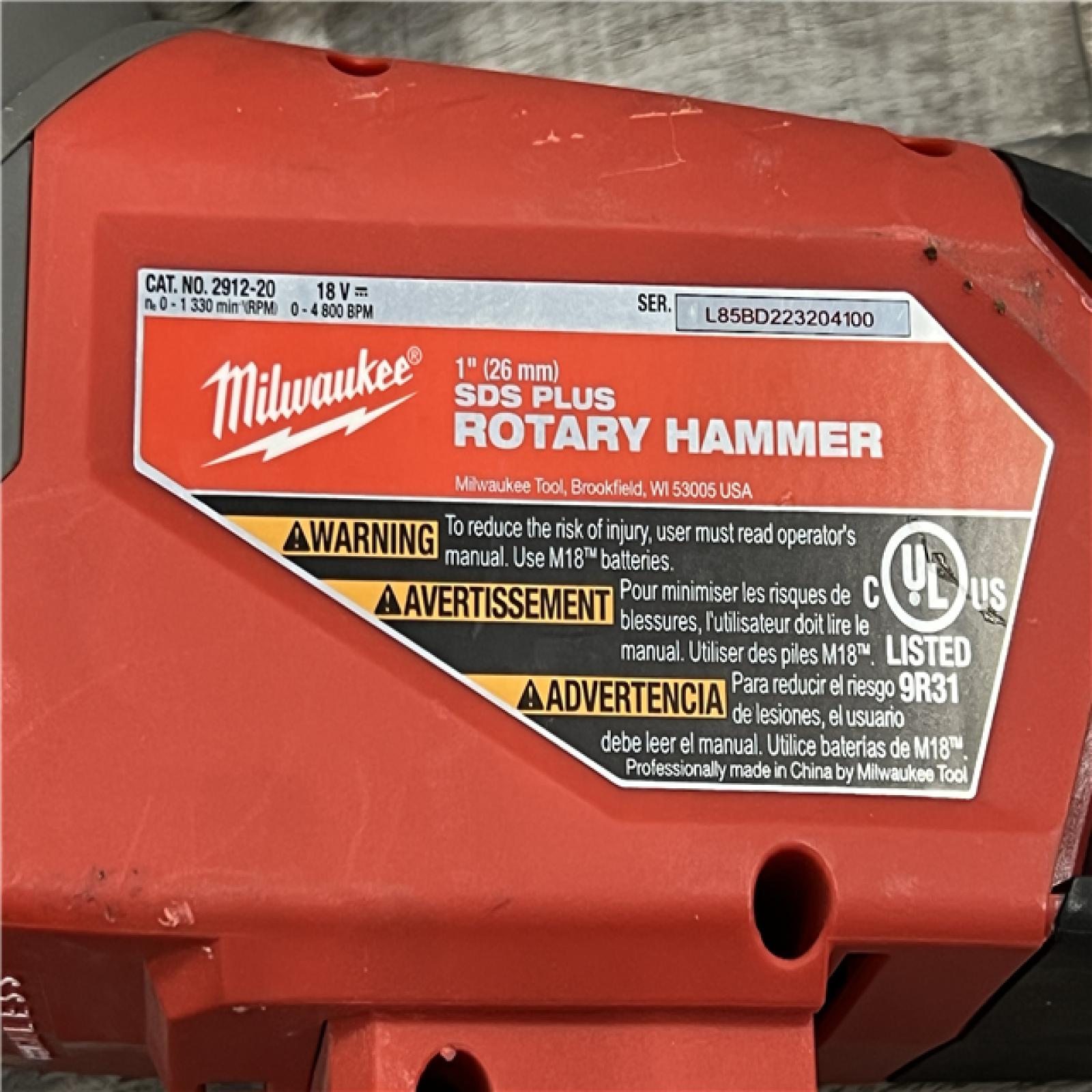 AS-IS Milwaukee M18 FUEL 1 SDS Plus Rotary Hammer