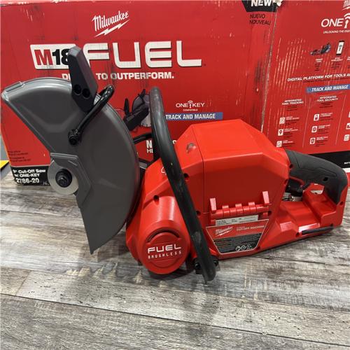 AS-IS Milwaukee 2786-20 M18 FUEL Lithium-Ion 9 in. Cut-Off Saw W/ ONE-KEY (Tool Only)