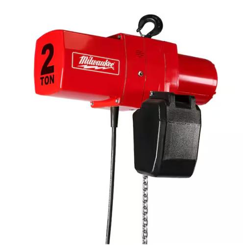 DALLAS LOCATION - Milwaukee 2-Ton 20 ft. Electric Chain Hoist