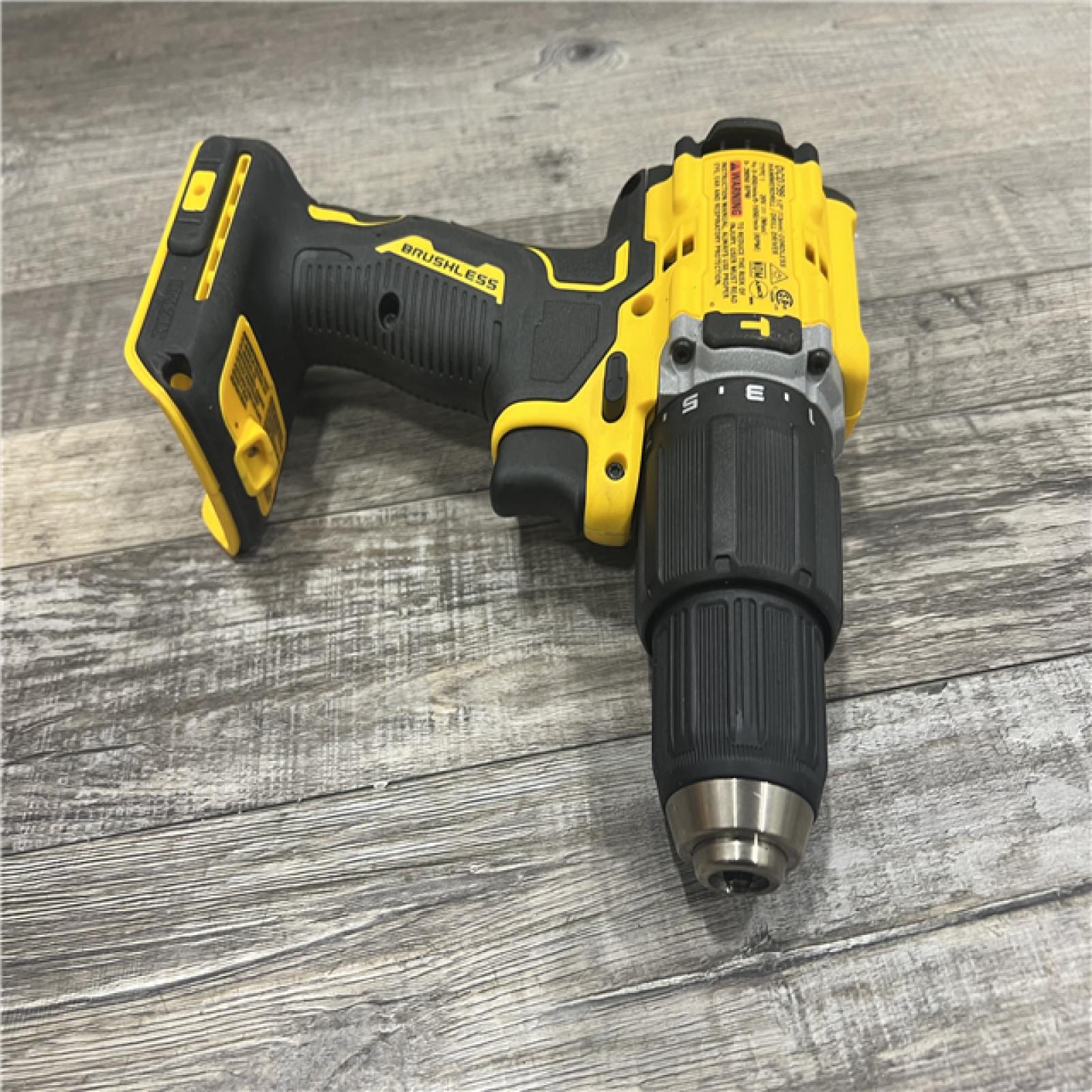 AS-IS DeWalt ATOMIC 20-Volt Lithium-Ion Cordless 1/2 in. Compact Hammer Drill with 3.0Ah Battery, Charger and Bag