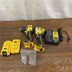 AS-ISDEWALT ATOMIC 20-Volt MAX Lithium-Ion Cordless Combo Kit (2-Tool) with (2) 2.0Ah Batteries, Charger and Bag