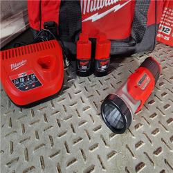 HOUSTON LOCATION - AS-IS M12 12V Lithium-Ion Cordless Combo Kit (5-Tool) with Two 1.5Ah Batteries, Charger & Tool Bag