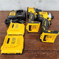 AS-IS DeWalt 20V MAX ATOMIC Cordless Brushless (2-Tool) Compact Drill and Impact Driver Kit