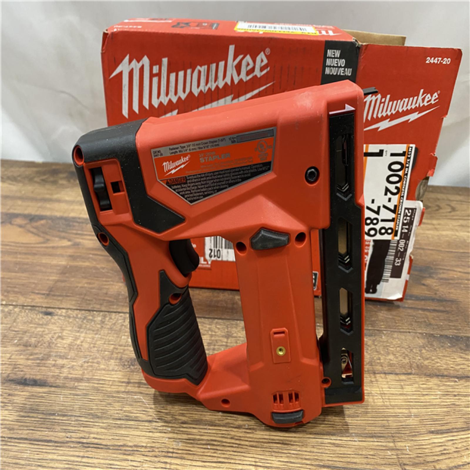 AS IS Milwaukee Tool M12 3/8  Crown Stapler (Tool Only)