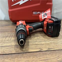 AS-IS Milwaukee 2904-22 Hammer Drill Driver Kit with Batteries  Charger & Tool Case  Red